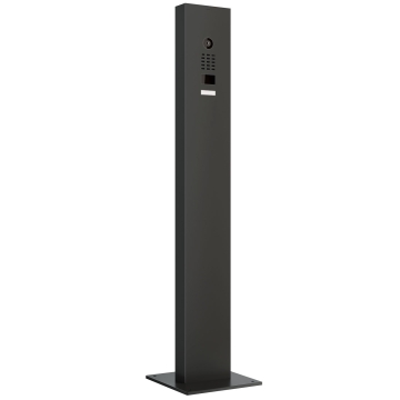 Domofonas su stovu ir pagrindo plokšte Smart Doorbird D1101V, grafito juodos spalvos