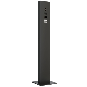 Domofonas su stovu, įskaitant pagrindo plokštę Smart for Two Doorbird D1102V, grafito juodumo.