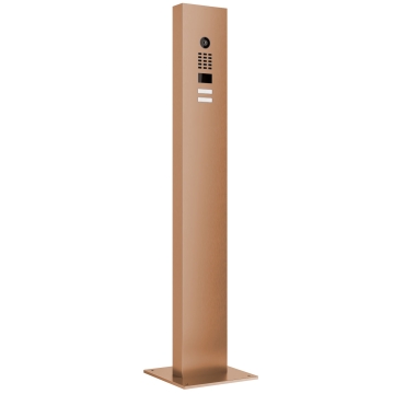Domofonas su stovu ir pagrindo plokšte Smart for Two Doorbird D1102V, bronzos spalvos