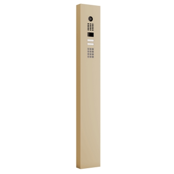 Domofonas su stovu „Smart for Two Doorbird D1102KV“ su klaviatūros moduliu, smėlio spalvos