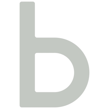 Lipnus namo numeris "b" - 40 mm, šviesiai pilkas