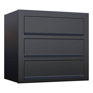 Pašto dėžutė "Cube for Three", juoda