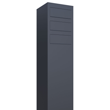 Pašto dėžučių komplektas "Monolith" trims, antracito spalvos