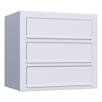 Pašto dėžutė "Cube for Three", balta