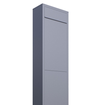 Didelė pašto dėžutė "Big Box", pilka metalo spalvos