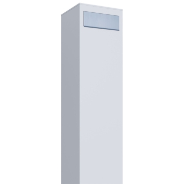 Pašto dėžutė Monolith, balta, su nerūdijančio plieno durelėmis