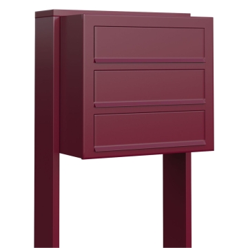 Pašto dėžučių sistema Cube trims, raudona