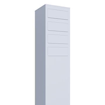 Pašto dėžučių sistema "Monolith" keturioms šeimoms, balta.