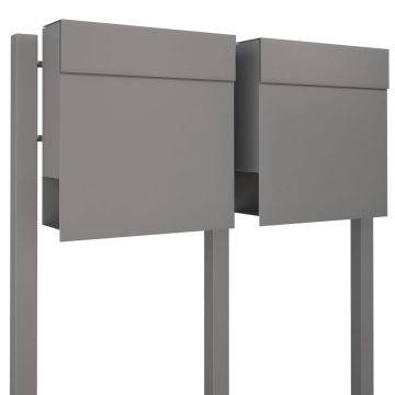 Pašto dėžutės komplektas "Manhattan for Two", pilka metalo spalvos