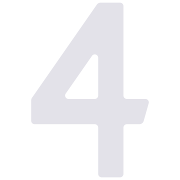 Lipnus namo numeris "4" - 76 mm, baltas