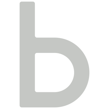 Lipnus namo numeris "b", 76 mm, šviesiai pilkas.