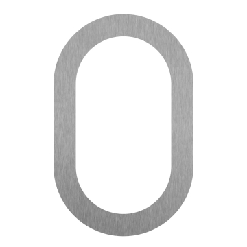 Šiuolaikinis namo numeris ''0'' - 152 mm, nerūdijantis plienas