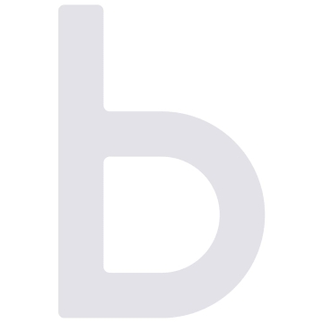 Lipnus namo numeris "b" - 40 mm, baltas.