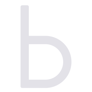 Savaime prilimpantis namo numeris "b" - 200 mm, baltas.