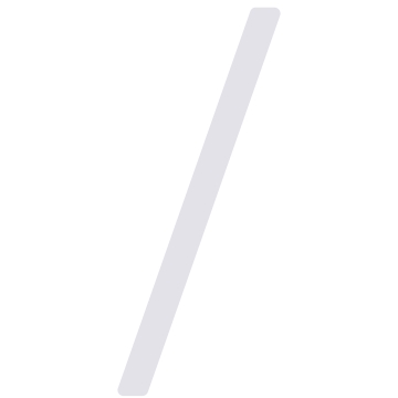 Lipnus namo numeris "Slash" – 245 mm, baltos spalvos