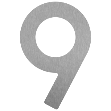 Lipnus namo numeris "9" - 76 mm, nerūdijančio plieno