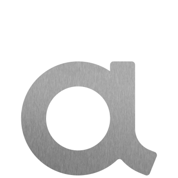 Lipnus namo numeris „a“ – 76 mm, nerūdijančio plieno