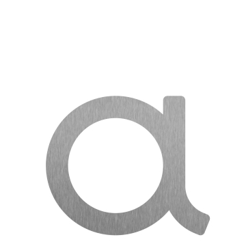 Lipnus namo numeris "a" - 152 mm, pagamintas iš nerūdijančio plieno