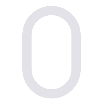 Modernus namo numeris ''0'' - 200 mm, baltas.