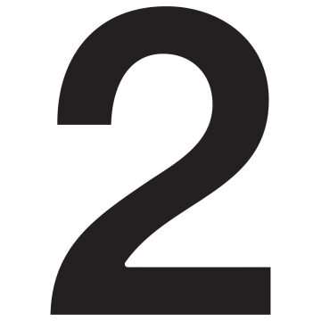 Namo numeris ''2'' Juodas