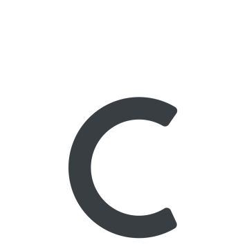 Lipni namo numerio raidė "c" - 245 mm, antracito spalvos.
