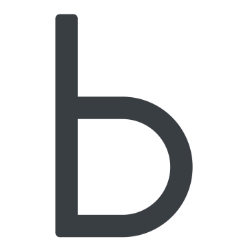 Šiuolaikinė raidė „b“ – 200 mm, antracito spalvos
