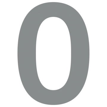 Namo numeris ''0'', pilka metalik spalva