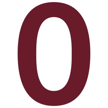 Namo numeris ''0'' Raudonas