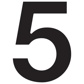 Namo numeris ''5'' Juodas