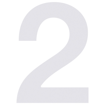 Namo numeris ''2'' Baltas
