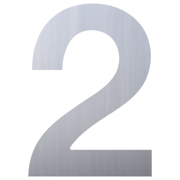 Nerūdijančio plieno namo numeris "2"