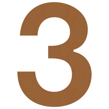 Namo numeris ''3'', rūdžių spalvos