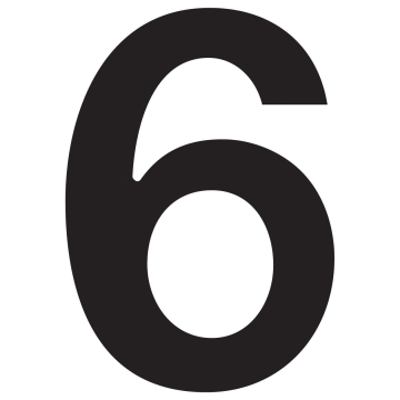 Namo numeris ''6'' Juodas