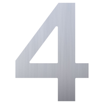 Nerūdijančio plieno namo numeris "4"