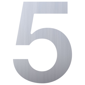 Nerūdijančio plieno namo numeris "5"