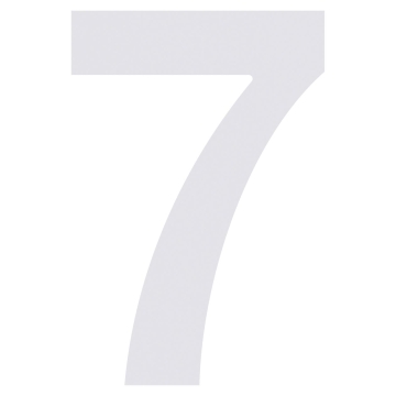 Namo numeris ''7'' Baltas
