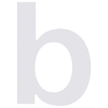Namo numeris "b", baltas
