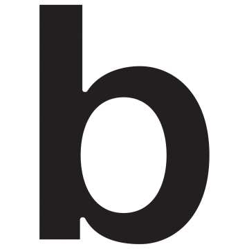 Namo numeris ''b'', juodas