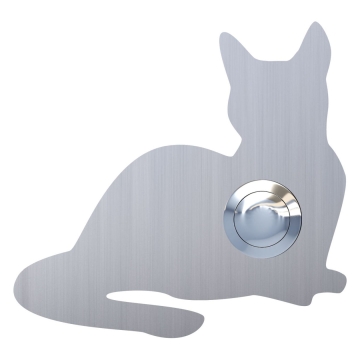 Durų skambutis "Kitty" katė, nerūdijantis plienas