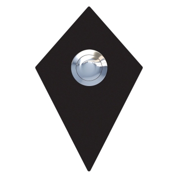 Durų skambutis "Diamantas", juodas
