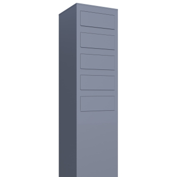 Pašto dėžučių sistema "Monolith" penkiems, pilka