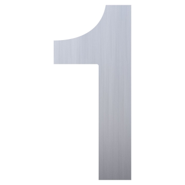 Namo numeris ''1'' nerūdijančio plieno