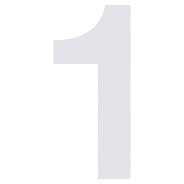 Namo numeris ''1'' Baltas