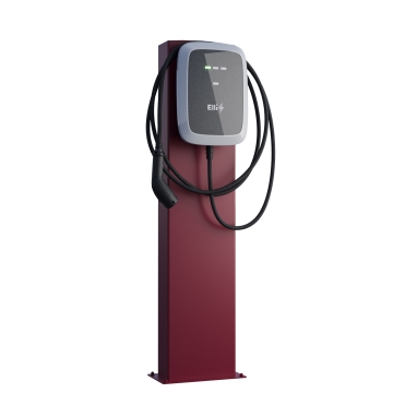 VW Wallbox Standfuß StationMaster su raudonu pagrindu
