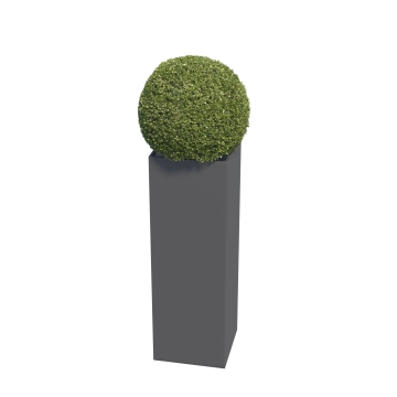Antracito spalvos siauras vazonas "Skinny Pillar Medium"