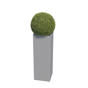 Skinny Pillar Medium gėlių vazonas, pilkos metalo spalvos