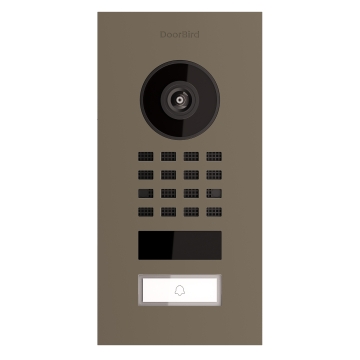 Potinkinis durų skambutis Smart-IN Doorbird D1101V, smėlio spalvos.