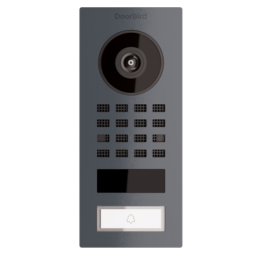 Virštinkinė durų skambučio sistema Smart-ON Doorbird D1101V, antracito spalvos.