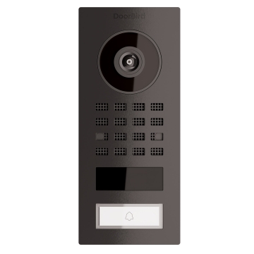 Virštinkinė durų skambučių sistema Smart-ON Doorbird D1101V, grafito juoda.