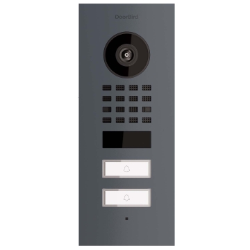 Potinkinis durų skambutis Smart-IN dviem Doorbird D1102V, antracito spalvos
